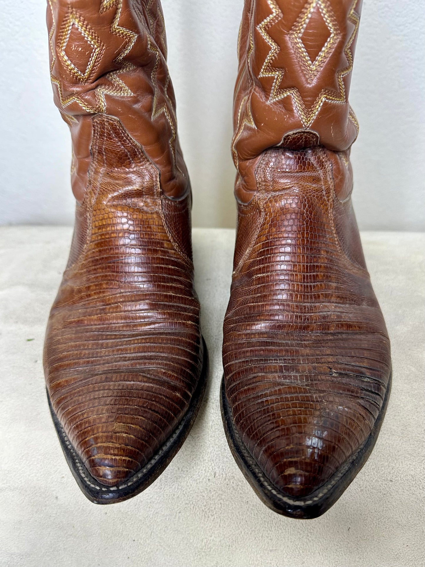 70’s Tony Lama Black Label Exotic Cowboy Boots (Men’s 8.5/Women’s 10)