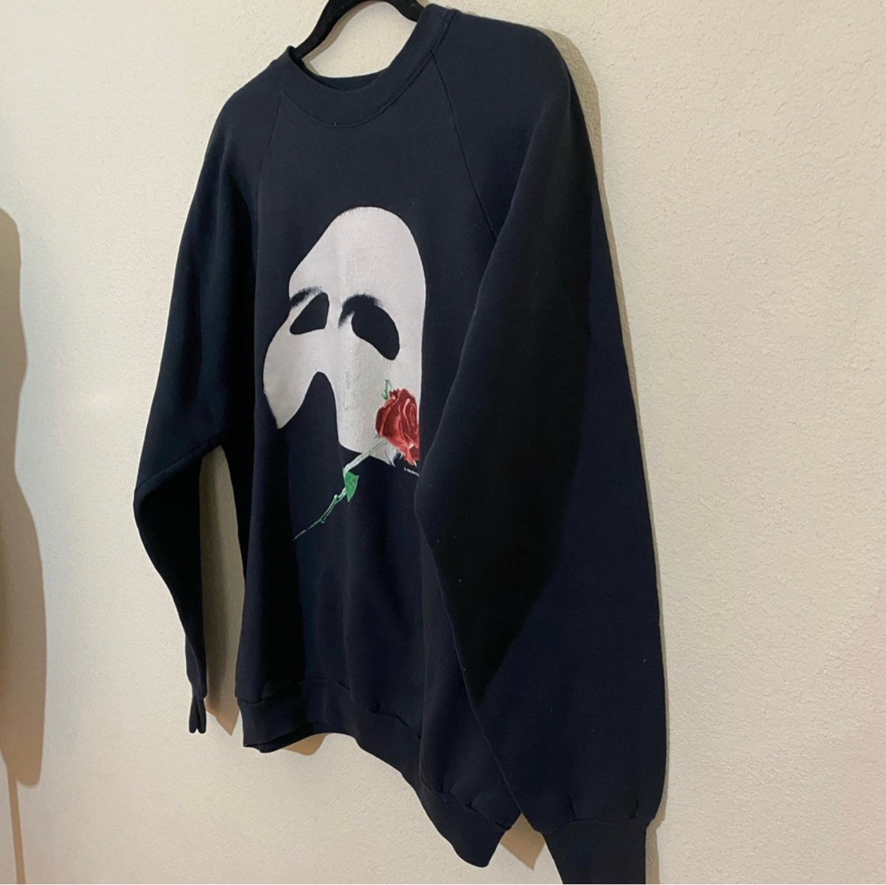 Vintage USA Made popular Phantom Of The Opera Raglan Cut Crewneck Sweatshirt