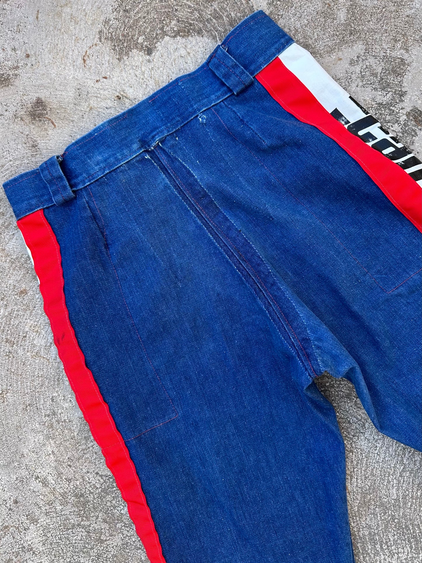 Rare 70’s Handmade Denim Motocross Racing Pants (34x30)