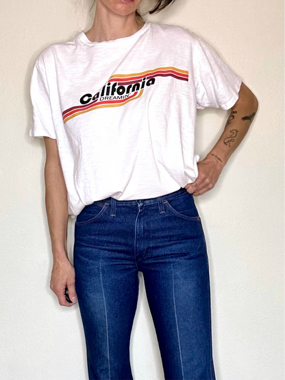 70’s California Dreamin’ Velva Sheen Slub Knit Single Stitch Tee