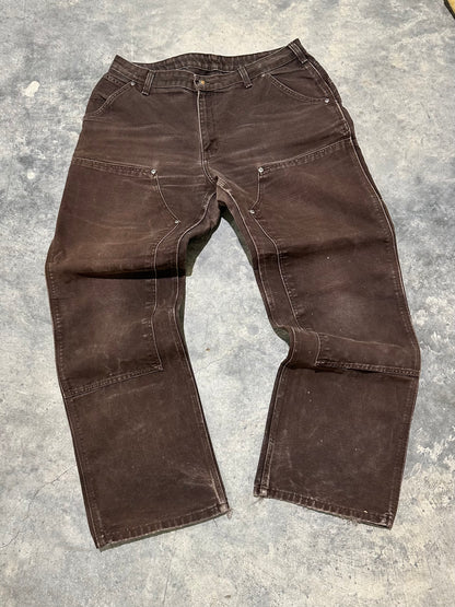 90’s Carhartt Double Knee Duck Carpenter Dungarees (34x34)