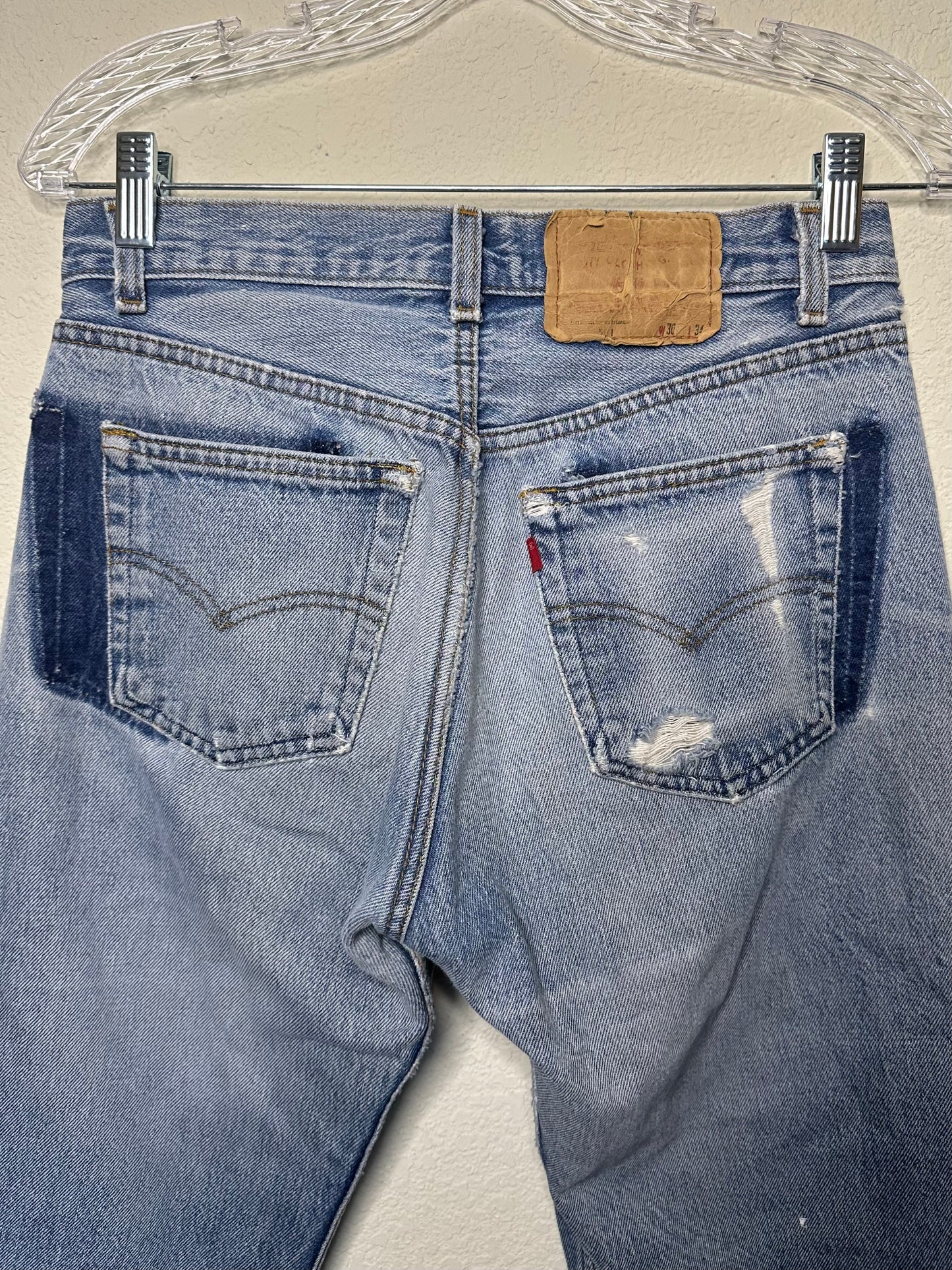 70s Levi’s 501 Distressed Grunge Jeans USA (28x31 / Modern 2/4)