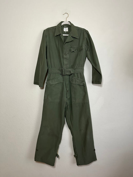 60’s OG-107 Army Field Coveralls / Boilersuit (Unisex S)