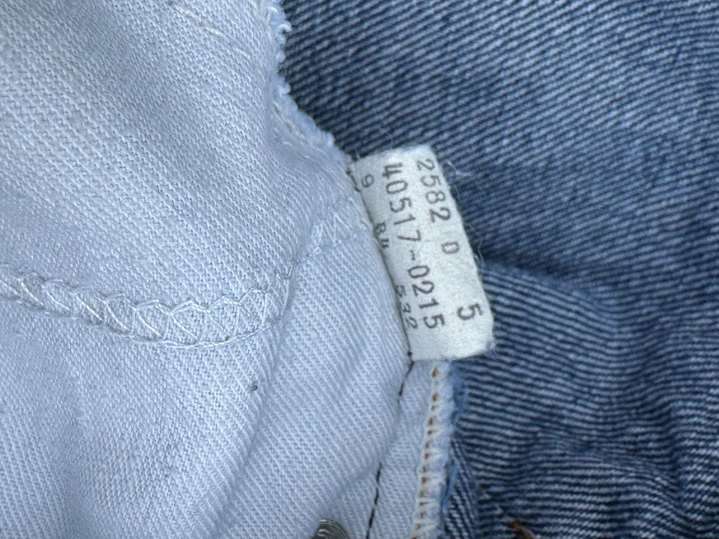 80’s Levi’s 517 Orange Tab Leather Back Patch USA Crop Jeans (Men’s 30x28.5 / Women’s 28)