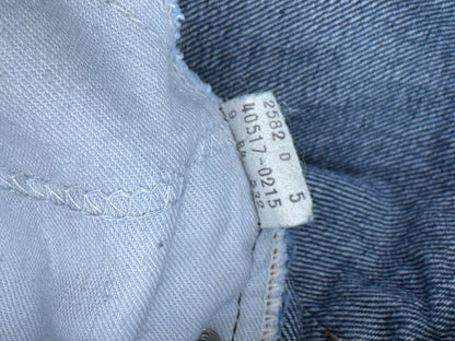 80’s Levi’s 517 Orange Tab Leather Back Patch USA Crop Jeans (Men’s 30x28.5 / Women’s 28)