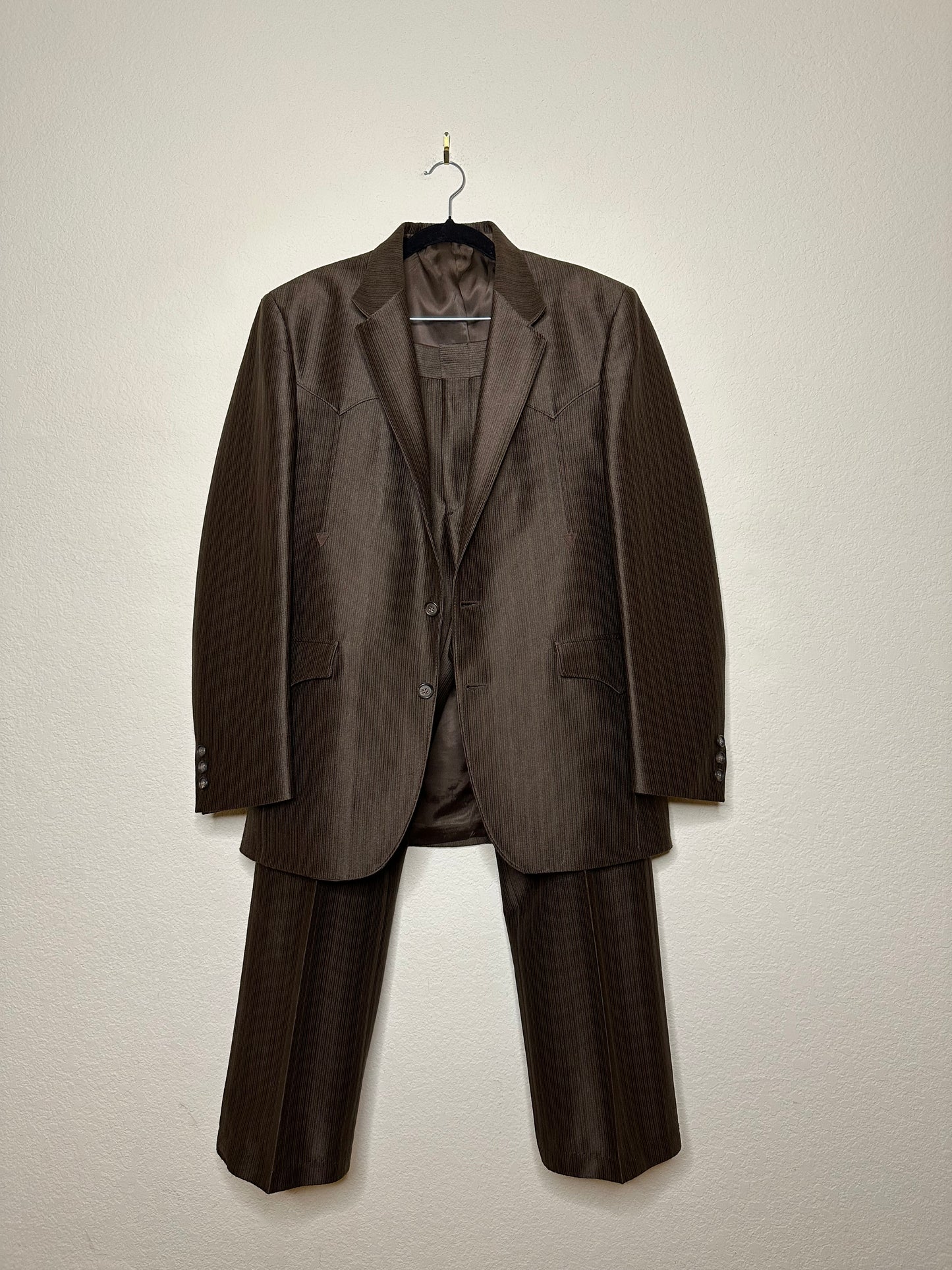 70’s HBarC Ranchwear Men’s Western Sharkskin 2-Piece Suit