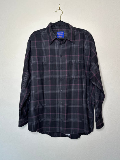 90’s Pendleton Wool Plaid Button-Down Shirt (Men’s L/XL)