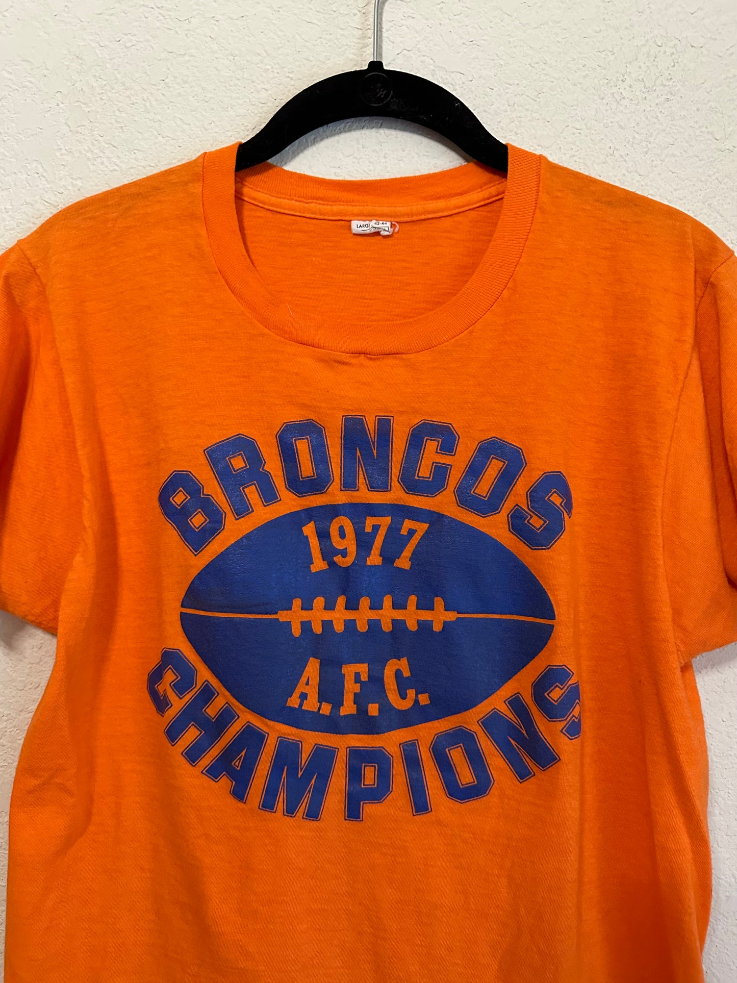 70’s Denver Broncos AFC Champs Single Stitch Tee (Unisex S)