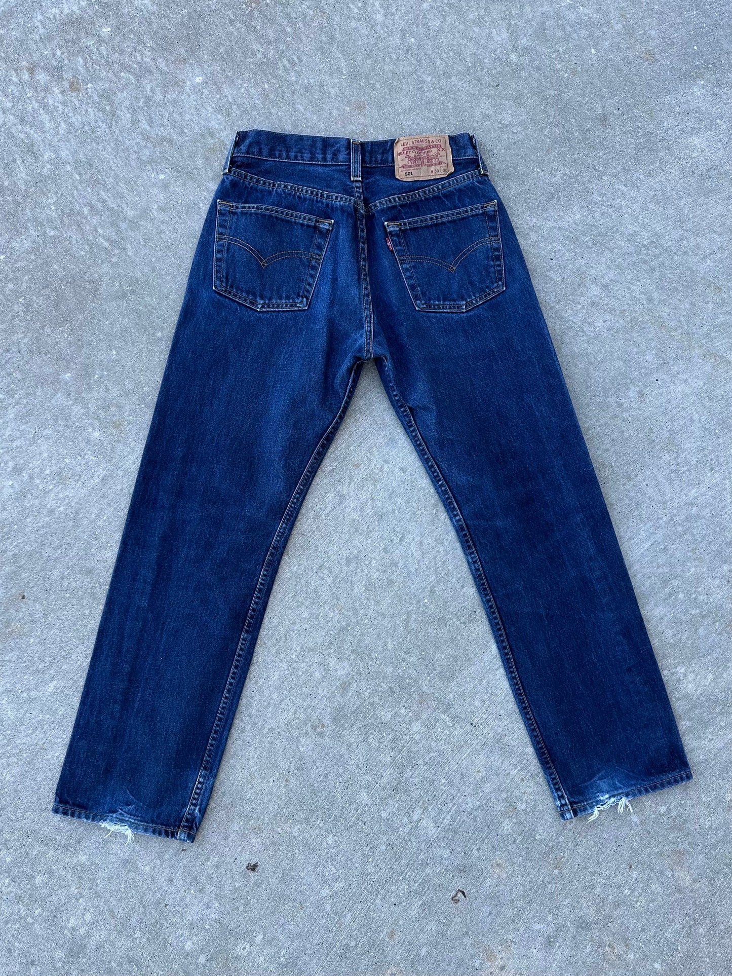 Late 90’s Levi’s 501 Indigo Denim Jeans (Men’s 28x28 / Women’s 26)