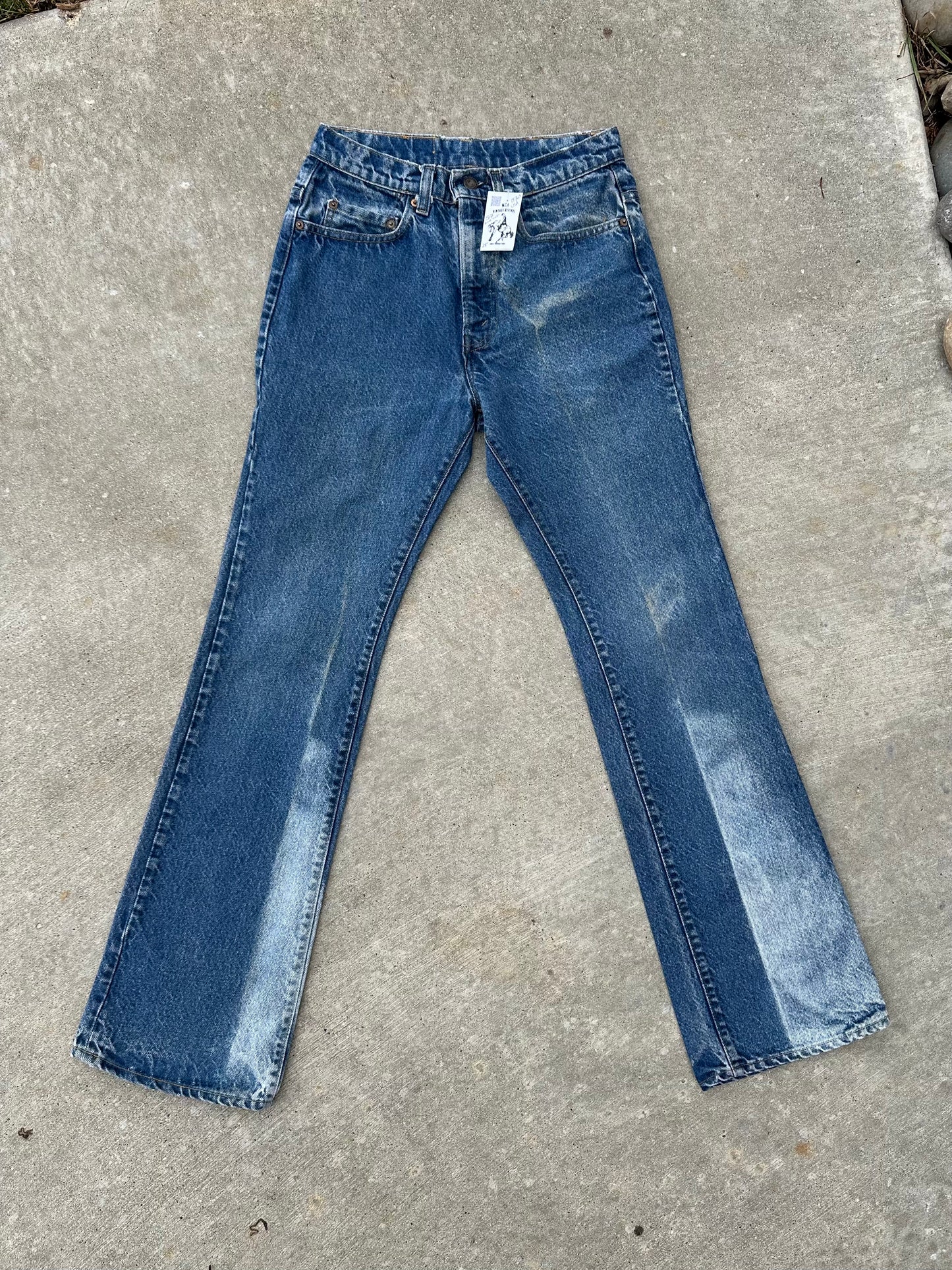 70’s Levi’s 517 Boot Cut #8 USA Jeans w/ Half Leg Fades (Men’s 28x33 / Women’s 26)