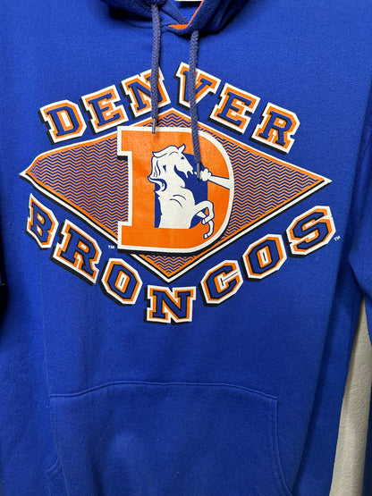 80’s Vintage 2-Tone Denver Broncos Hoodie (Unisex M)