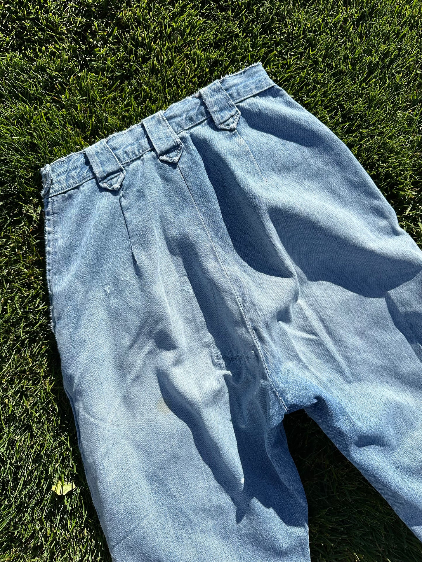 Rare 50’s LEVI’S Big E Western Side Zip Shorthorn Denim Pants (Women’s