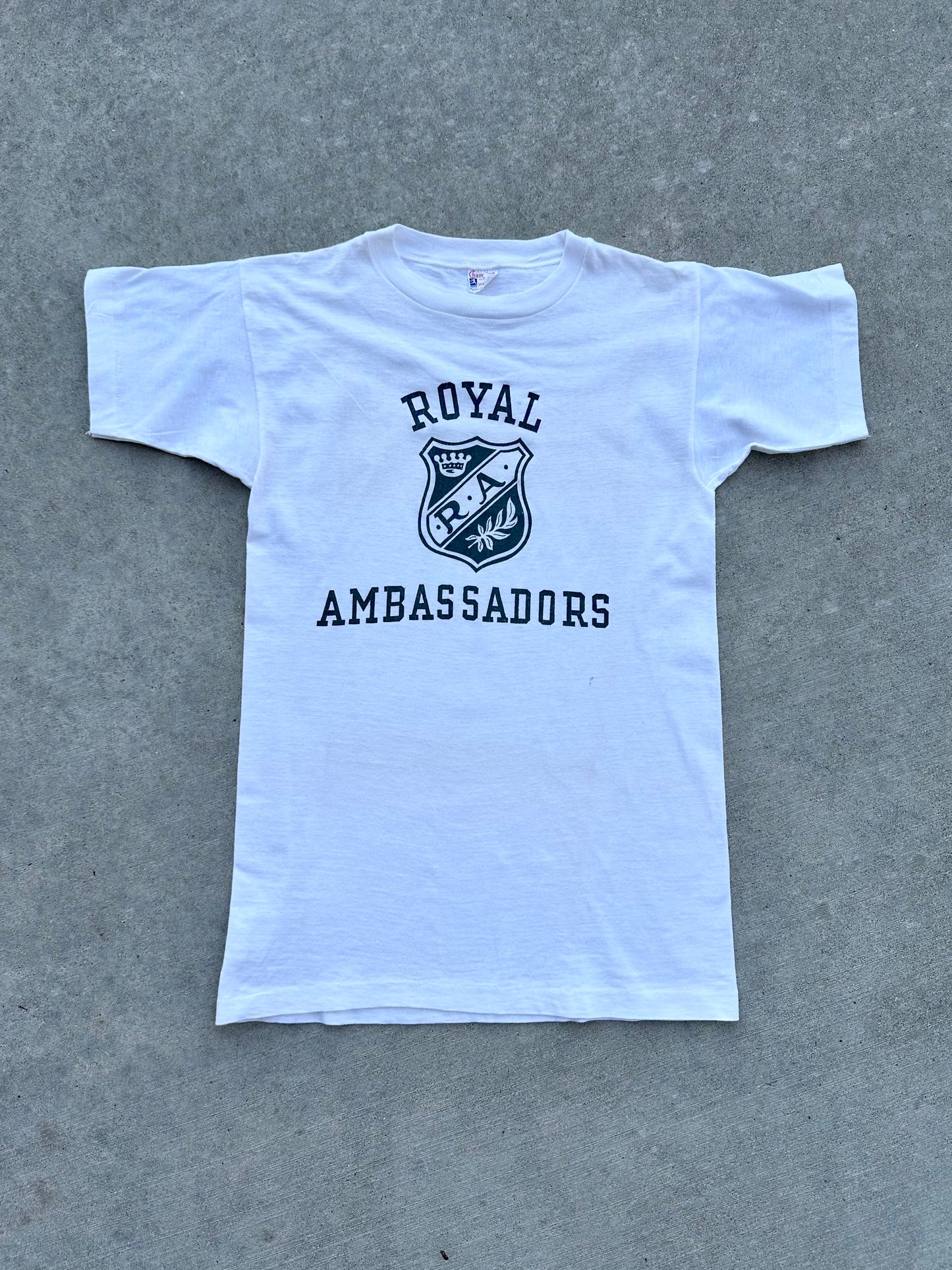50’s Deadstock Champion “Running Man” Royal Ambassadors Single Stitch Tee (Unisex S)