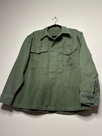 50’s Military P56 Cotton Sateen Utility Shirt OG107 (Unisex M)