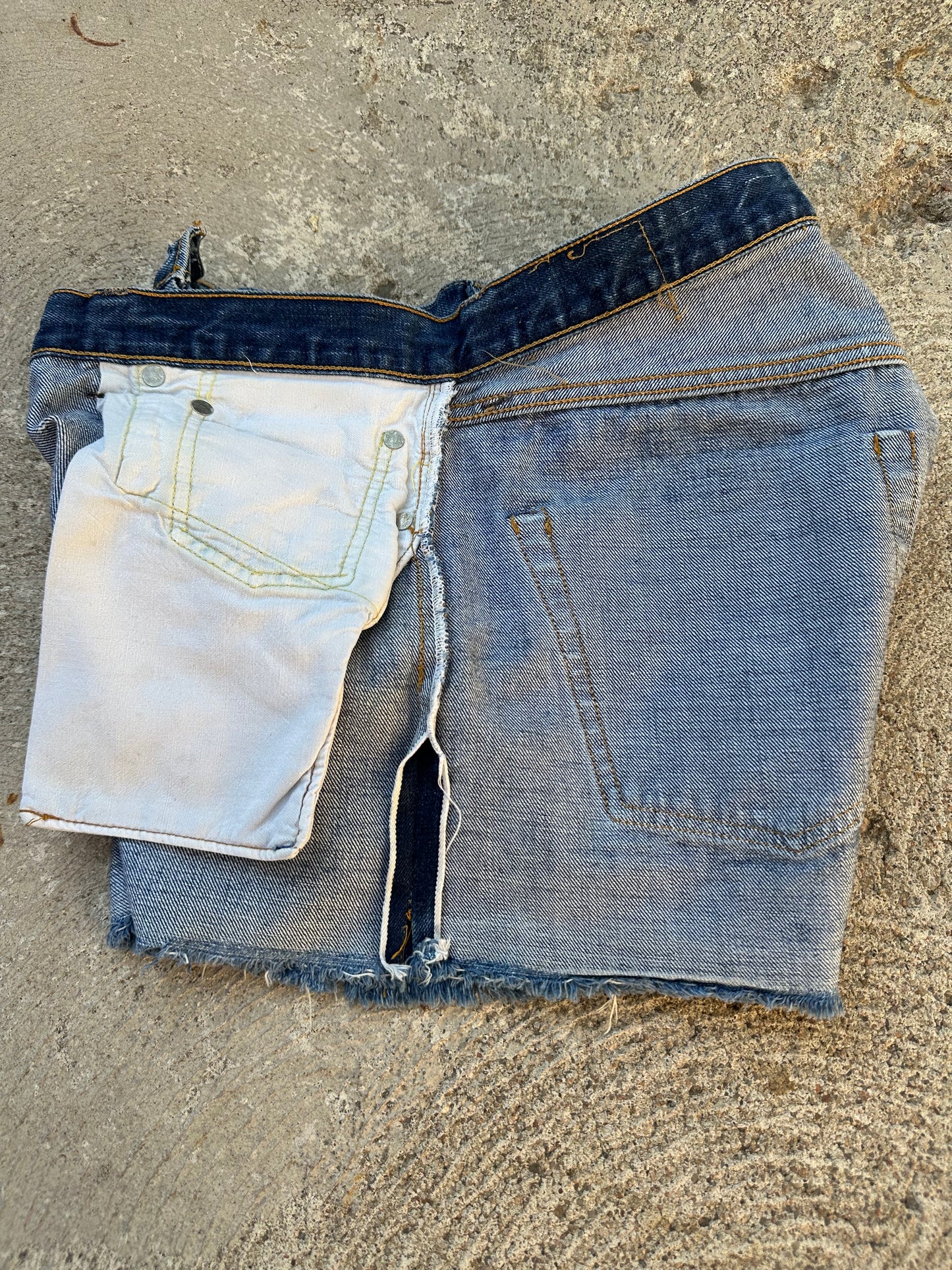60’s LEVI’S BIG E Redline Selvedge Denim Cutoff Shorts (31” / Modern 29)