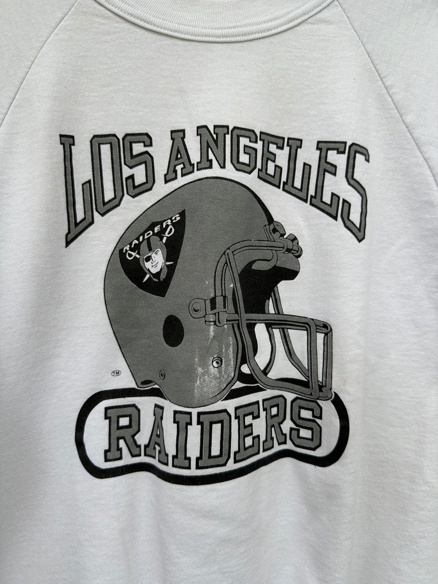 80’s LA Raiders Raglan Sweatshirt (Unisex L)
