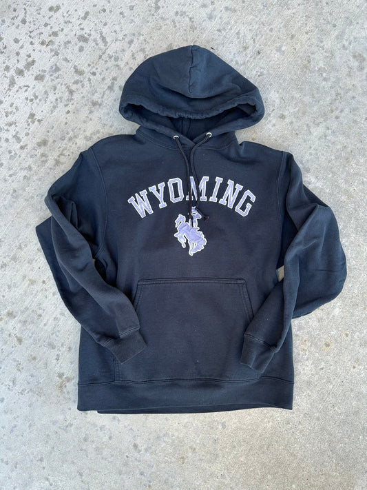 Wyoming Patched Logo Hoodie (Unisex S)
