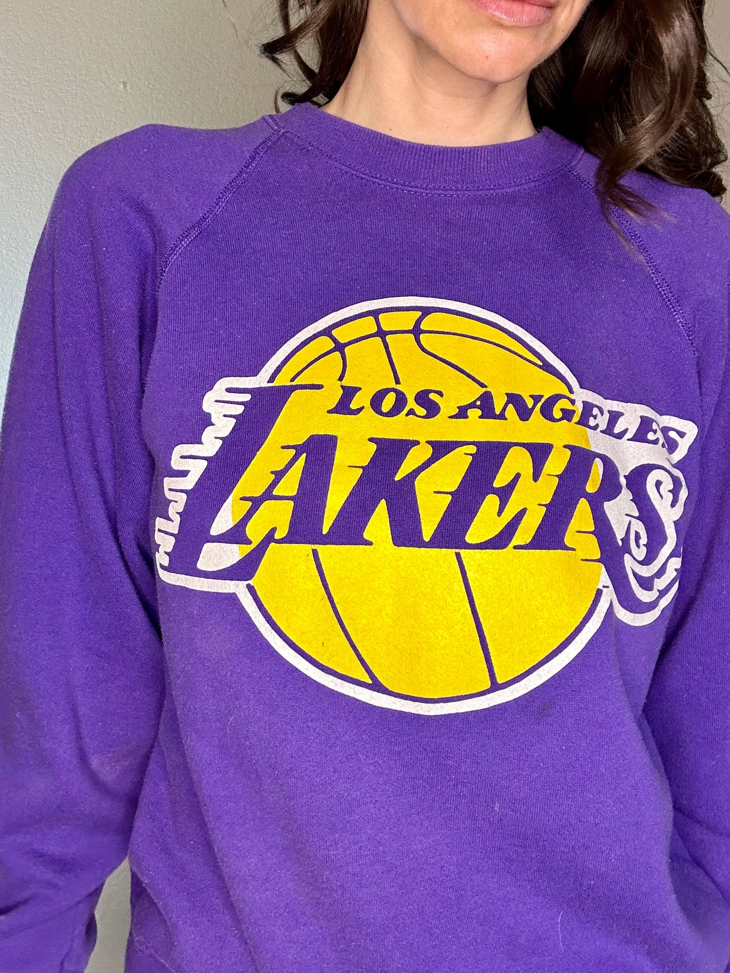 80’s Raglan LA Lakers USA Sweatshirt (Unisex S/M)