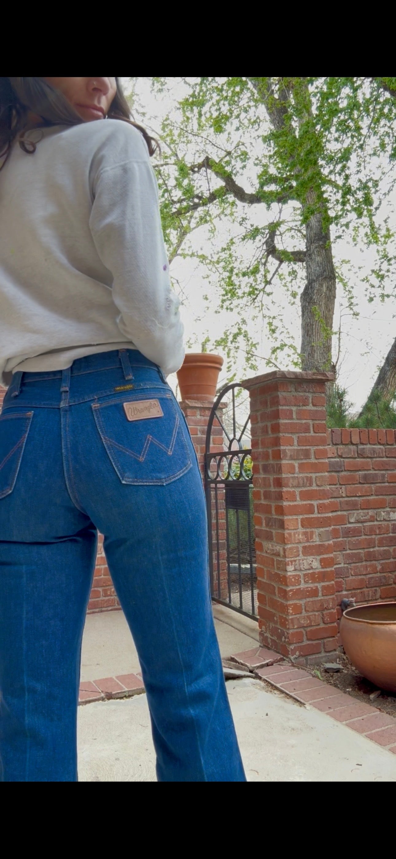 70’s Wrangler Indigo No Fault Denim Boot Flare Jeans (Men’s 28x28/Women’s 26)
