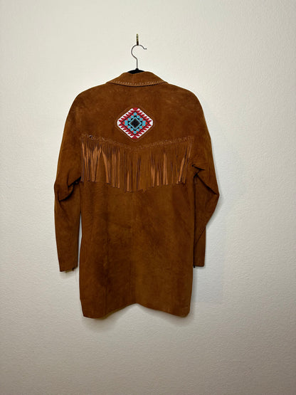 90’s Pia Rucci Beaded Suede Fringe Western Jacket (Women’s M/L)