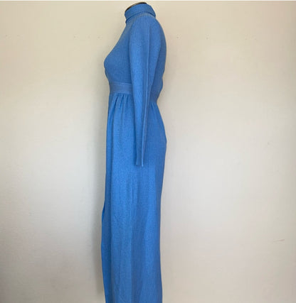 70s Brandye California Empire Waist Maxi Dress (S)