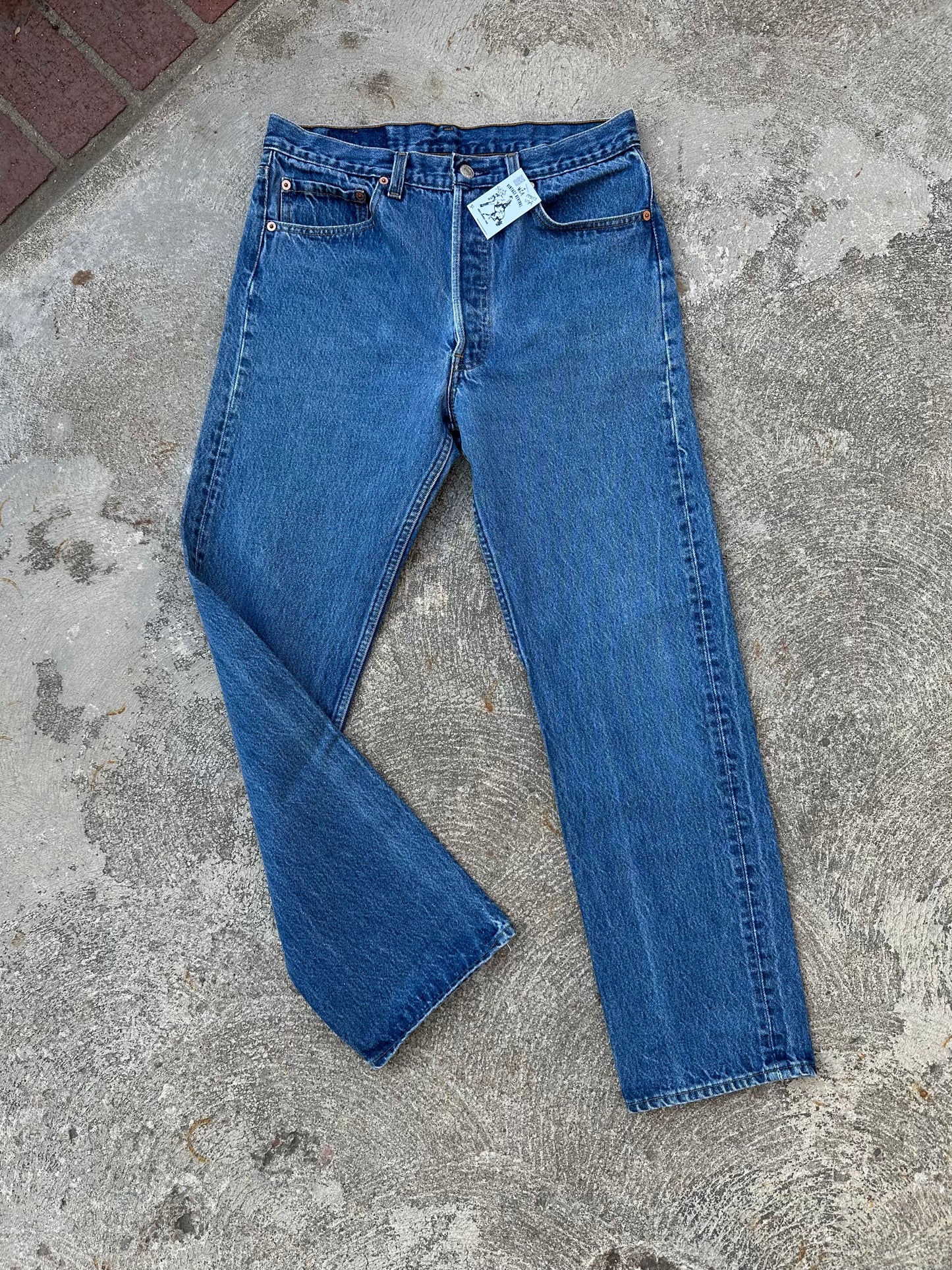 90’s Levi’s 501xx STF Raw Denim USA Jeans (Men’s 31x30 / Women’s 29)