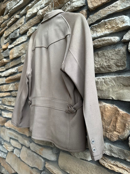 RARE 40’s Wool Gabardine Western Raglan Zip-Up Jacket (Unisex S)