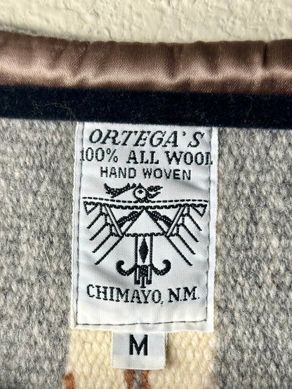 1980’s Ortega’s Chimayo Hand Woven Wool Blanket Vest (Women’s M)