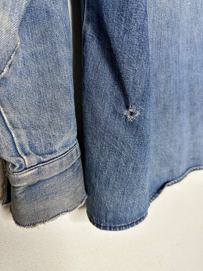 60’s LEVI’S “Big E” White Tab Denim Western Shirt Jacket (Men’s M / Women’s L)