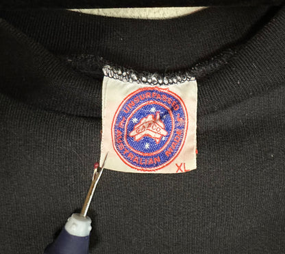 Rare 90s Heavyweight USA Ski Resort Patchwork Sweatshirt (Unisex L/XL)