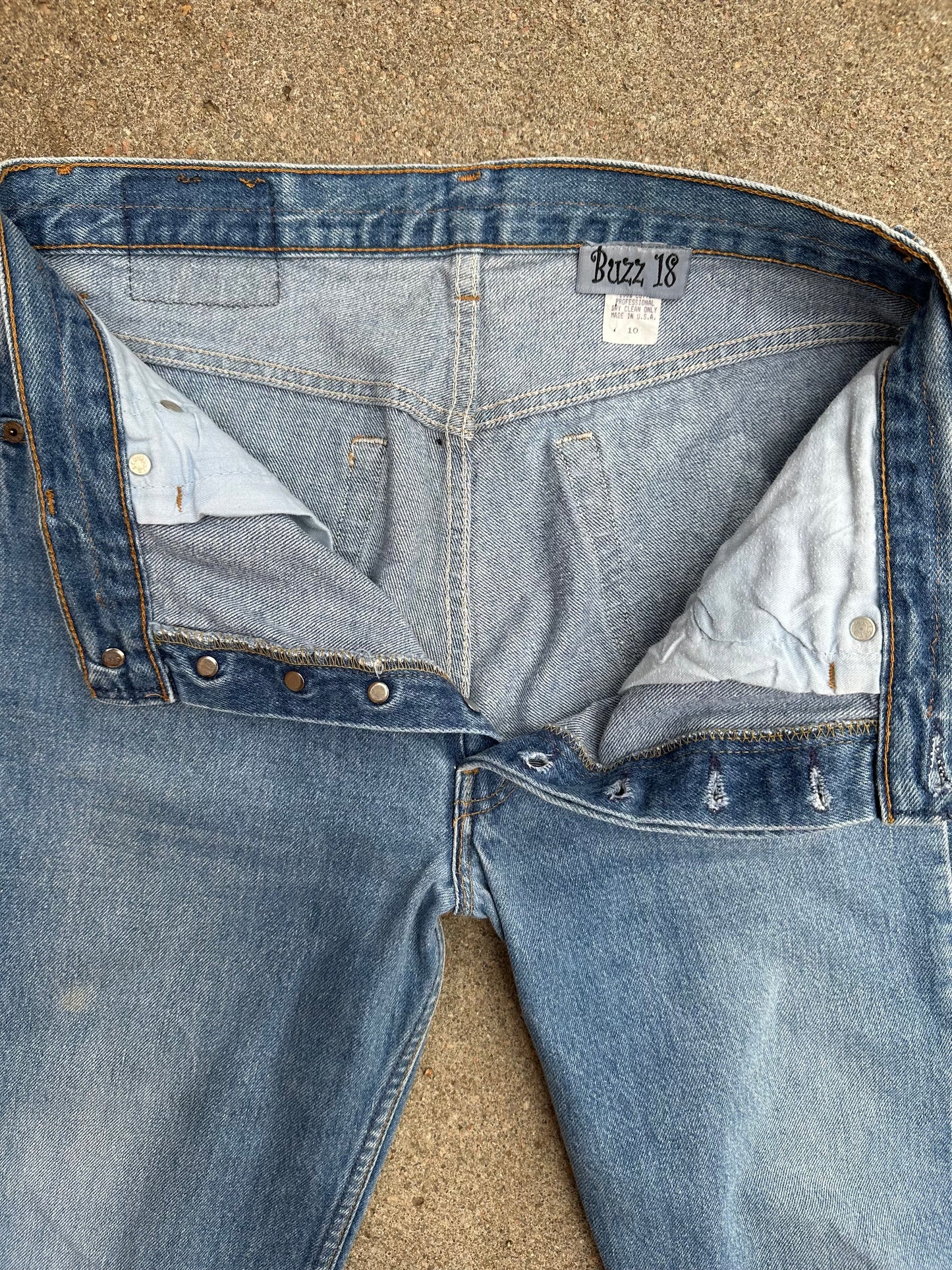 90’s Custom Beaded Waist Levi’s 501 Raw Crop / Capri Jeans (Modern 29/30)