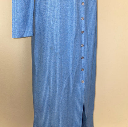 70s Brandye California Empire Waist Maxi Dress (S)