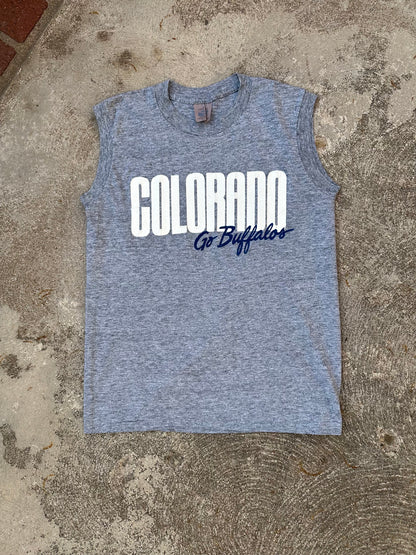 1981 CU Buffs Single Stitch Muscle Tee (Unisex S)