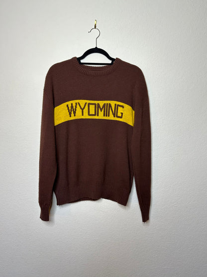 Rare 80's Wyoming Cowboys Cliff Engle Sweater (Unisex L)