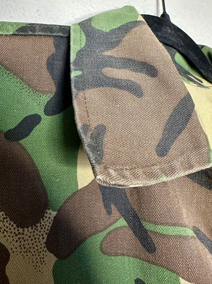 60’s HBT Herringbone Twill Cotton Camo Sporting Field Jacket (Unisex L)