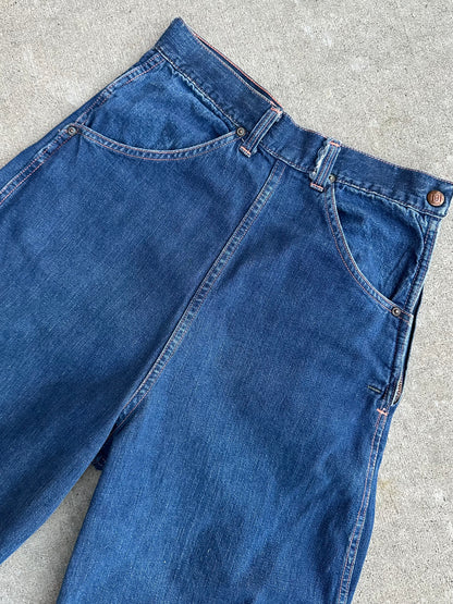 50’s LEE 101 Side Zip Shorthorn Hidden Selvedge Denim Pants (Women’s 25)
