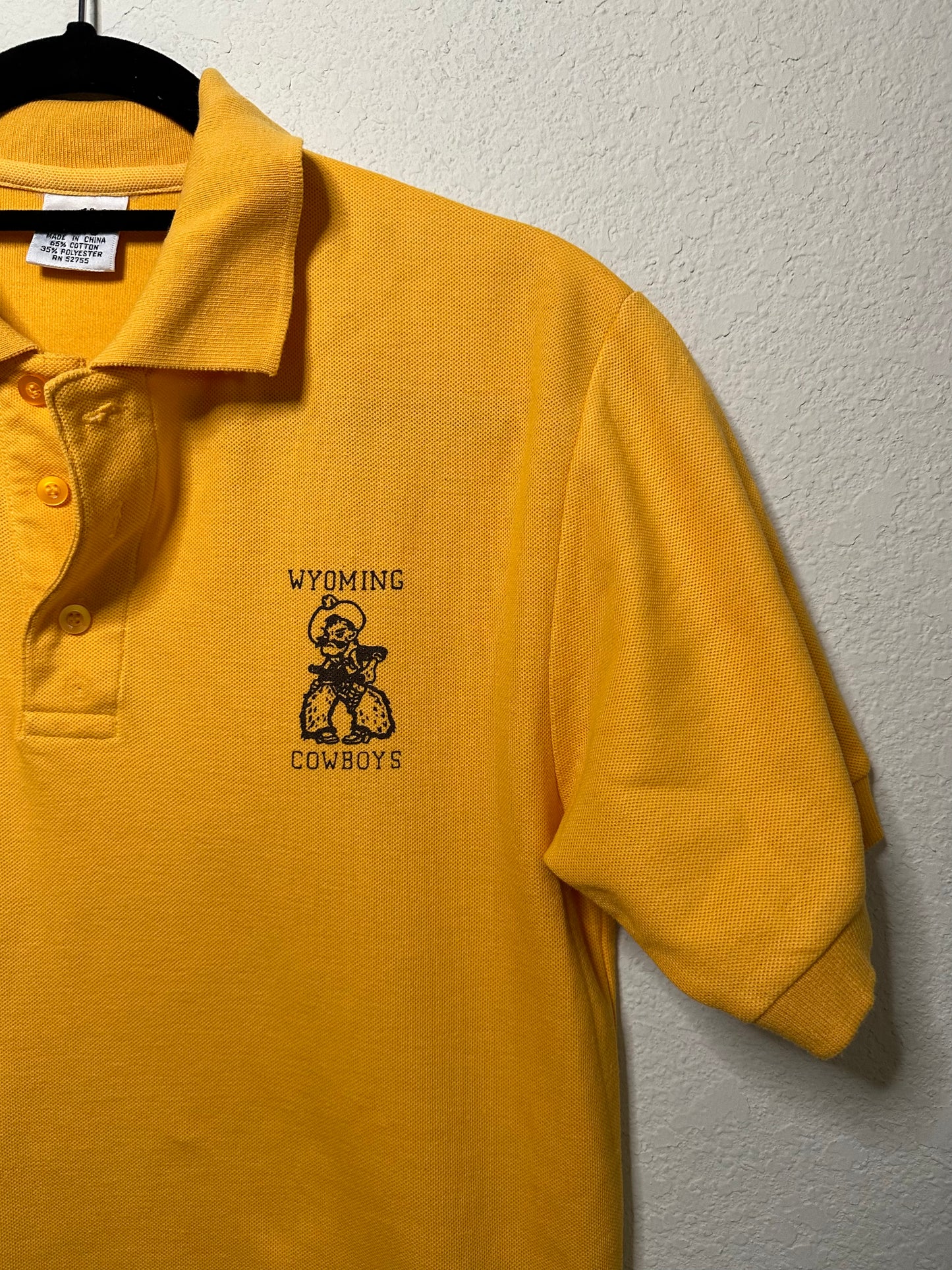 80’s Wyoming Cowboys Polo Shirt (Unisex S)