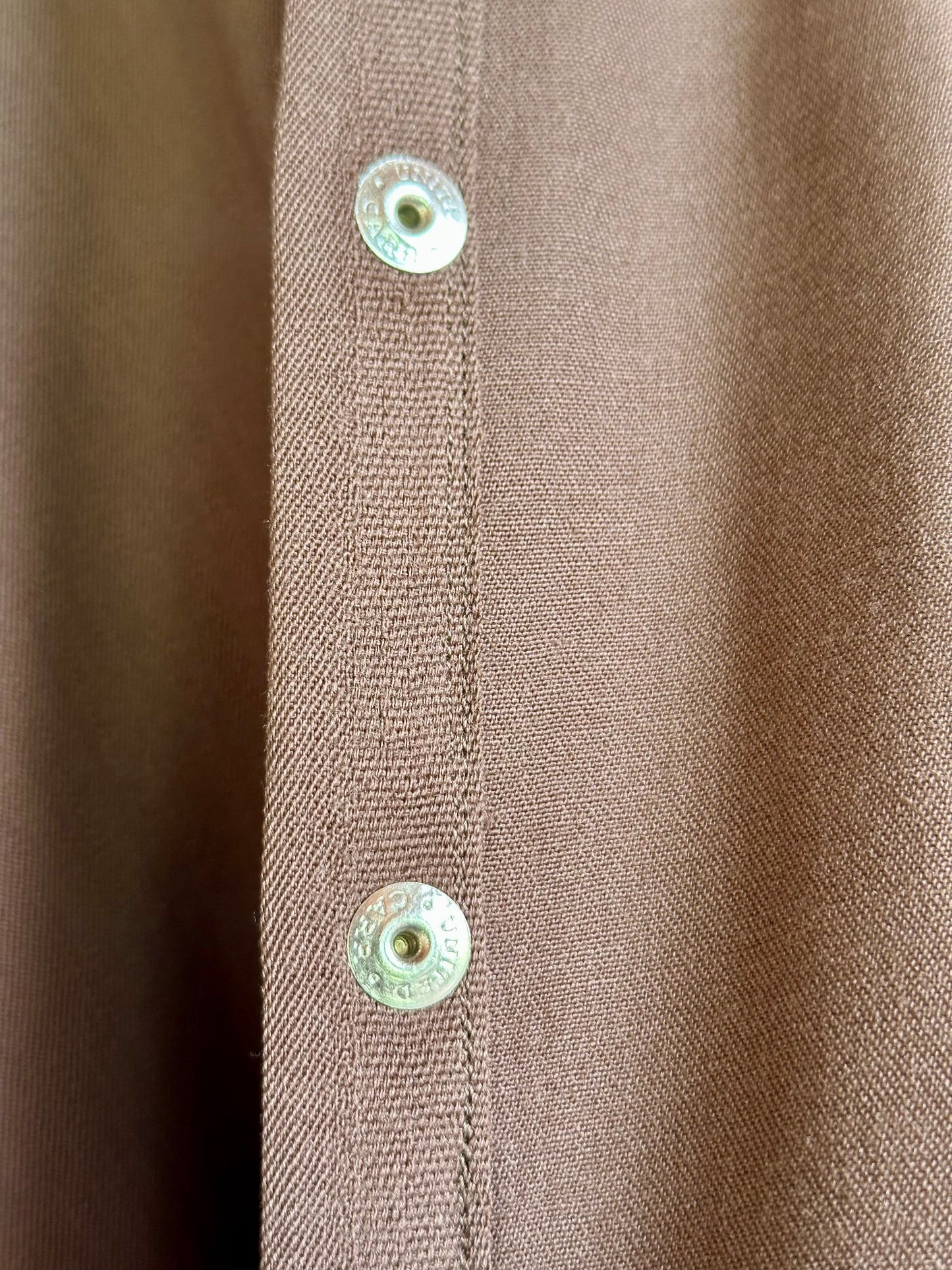 40’s Western Gabardine Fringe Pearl Snap Shirt (Unisex XS/S)