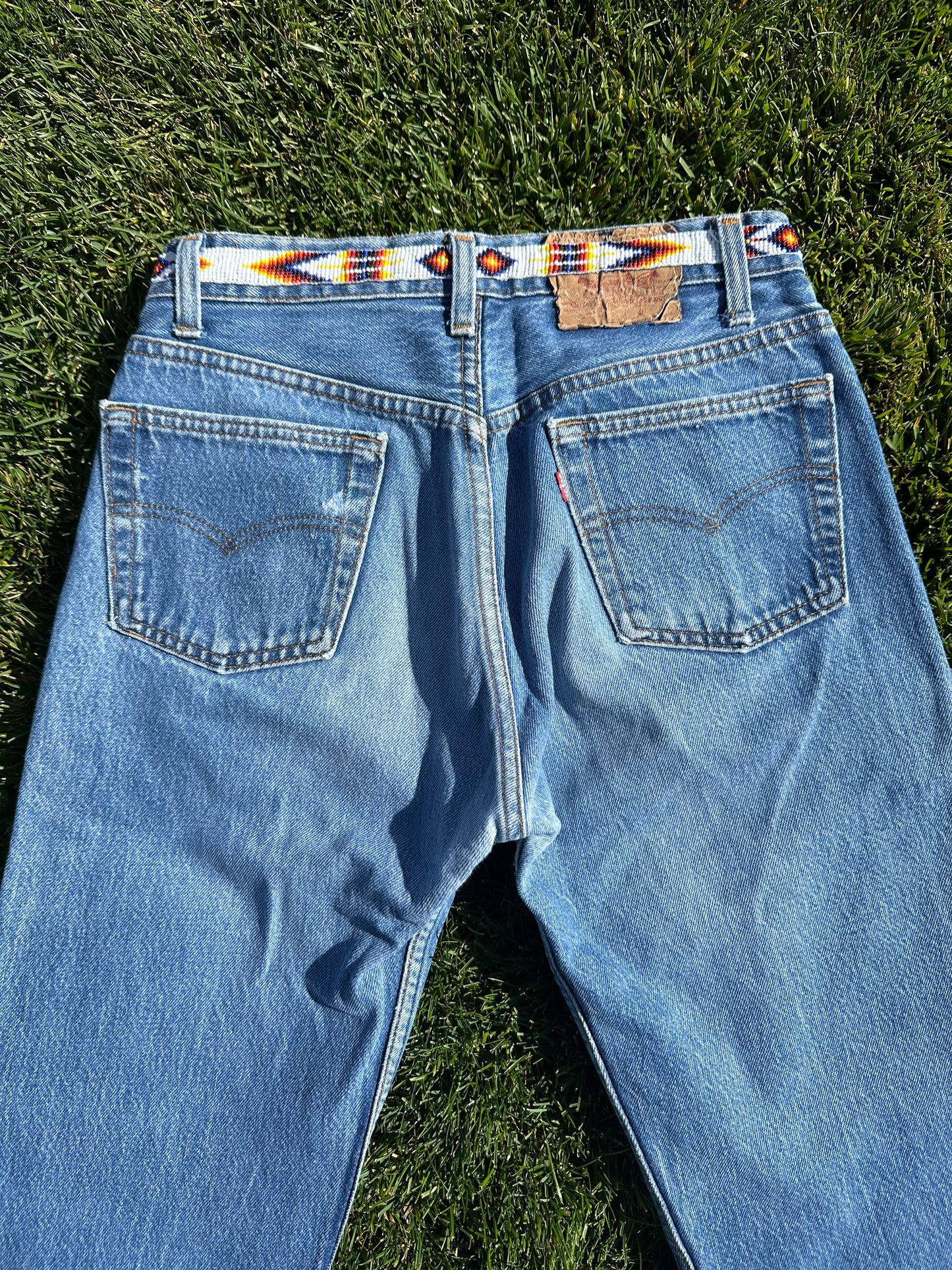 Custom Beaded 90’s Levi’s 501 Jeans (Modern 2/4)