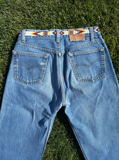 Custom Beaded 90’s Levi’s 501 Jeans (Modern 2/4)