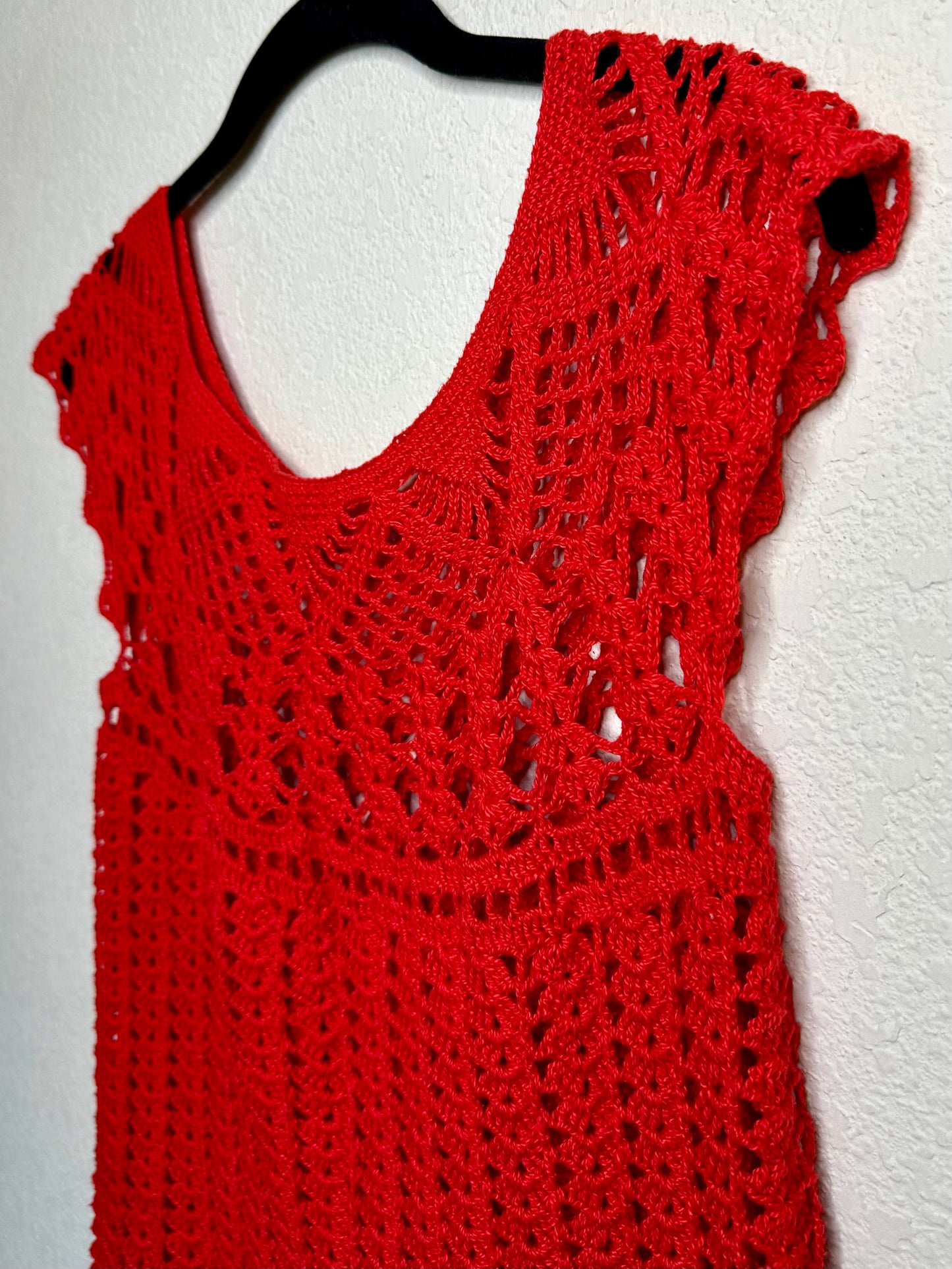 60’s Handmade Crochet Knit Dress (O/S)