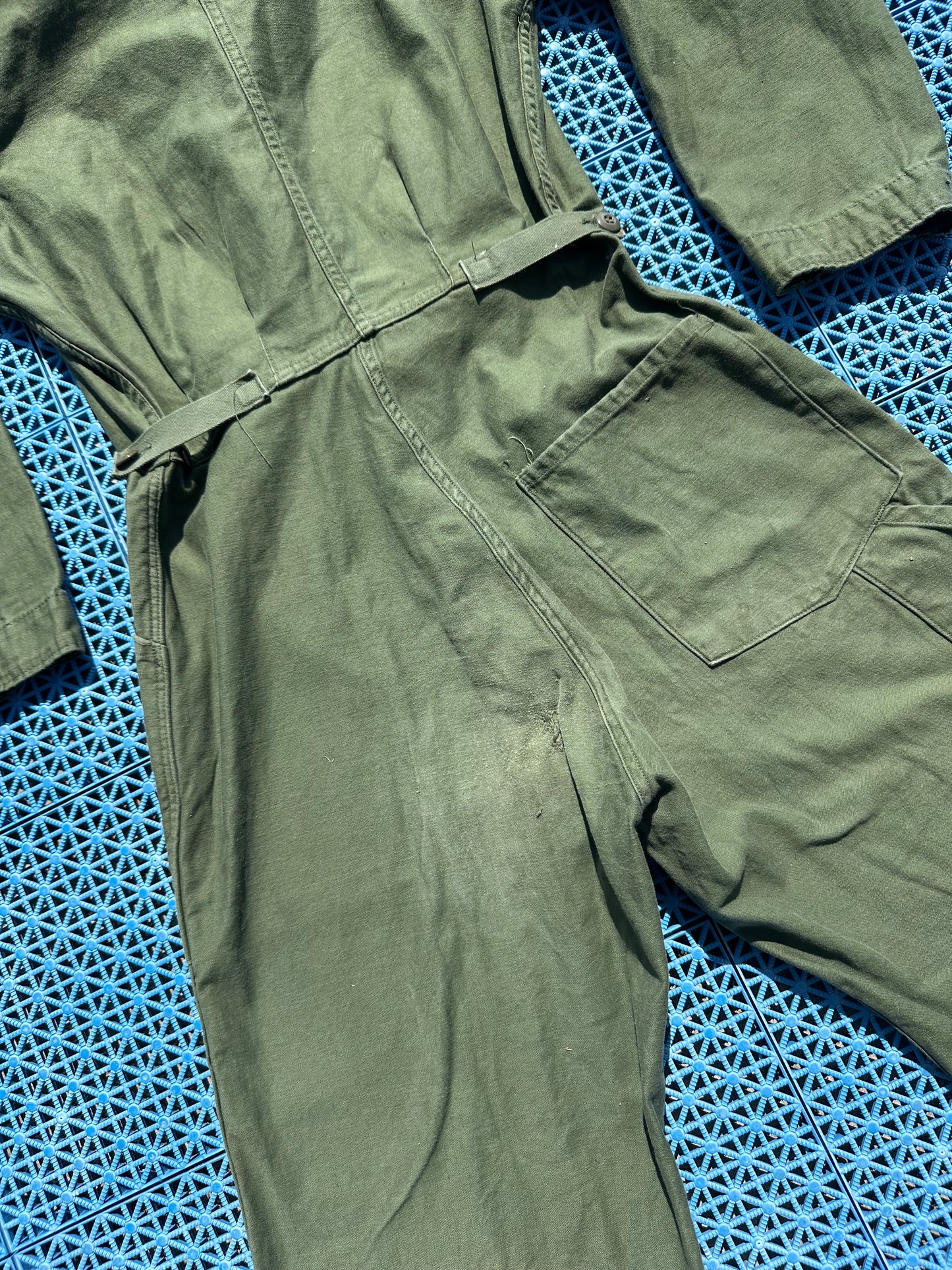 70’s OG-107 Military Cotton Sateen  Field Coveralls / Boilersuit (Unisex M)