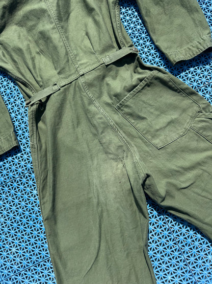 70’s OG-107 Military Cotton Sateen  Field Coveralls / Boilersuit (Unisex M)