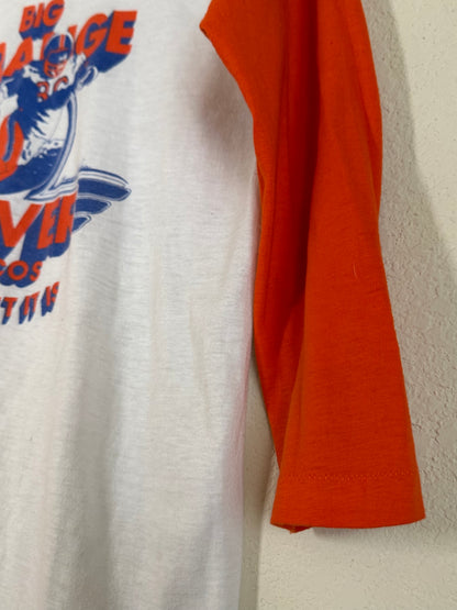 VERY RARE 70’s Raglan “Big Orange” Denver Broncos “How Sweet It Is” Tee (Unisex S)