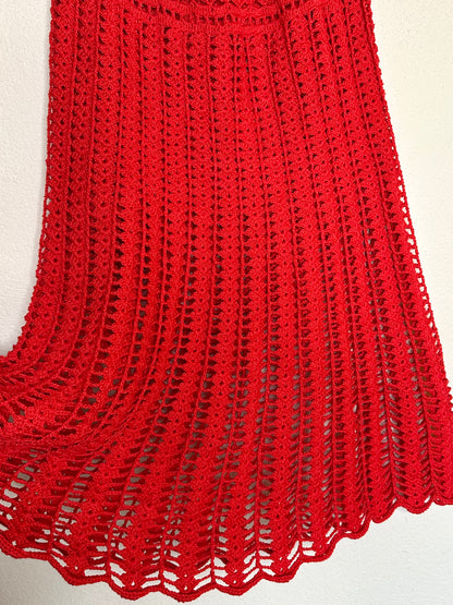60’s Handmade Crochet Knit Dress (O/S)