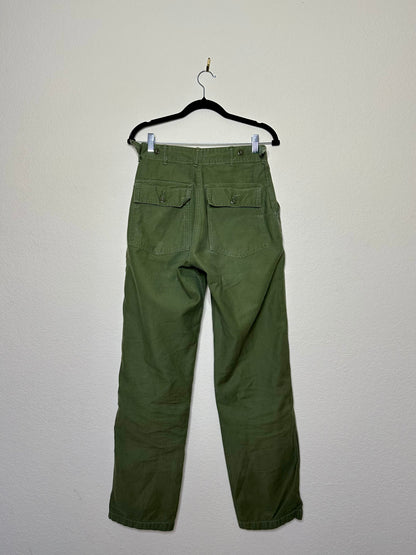 50’s US Army OG-107 Field Pants 1st Pattern (Unisex Small)