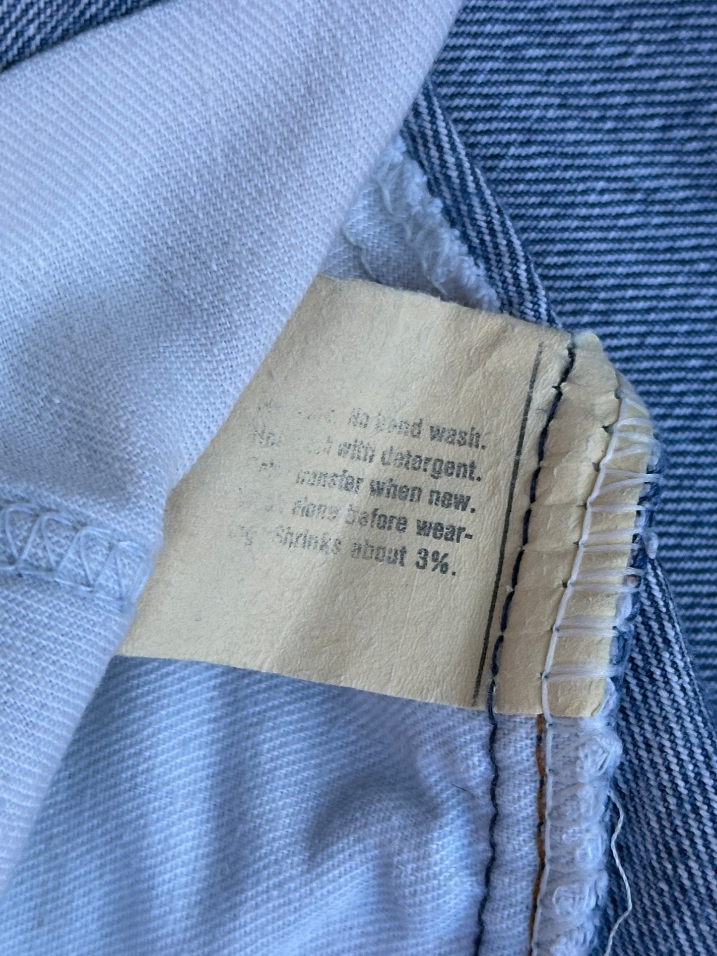CUSTOM: 80’s Levi’s 517 Orange Tab Bootcut Boro Patched Denim Jeans USA (Men’s 32x31 / Women’s 30)