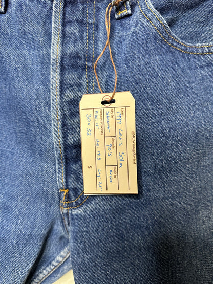 90’s Levi’s 501xx Jeans (Unisex 30x32 / Modern 6)