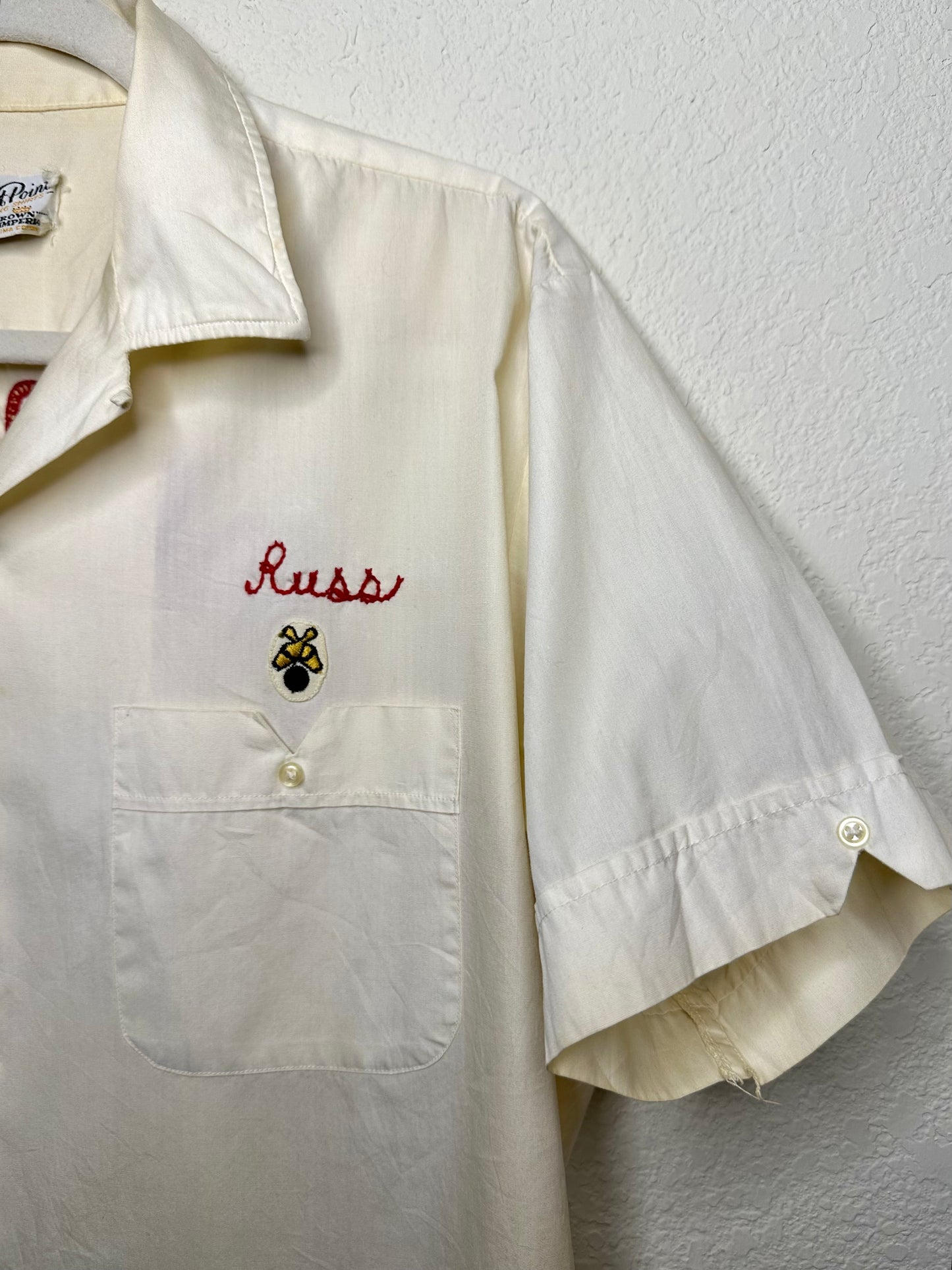 50’s Custom Standard of Texas Oil Chainstitch Pima Cotton Bowling Shirt (Unisex M)