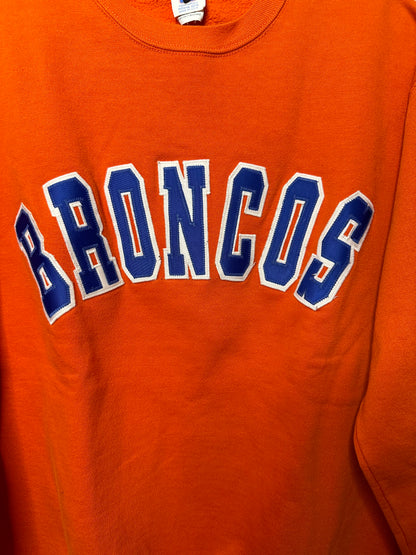 80’s Denver Broncos Patched Logo Sweatshirt USA (Unisex M)